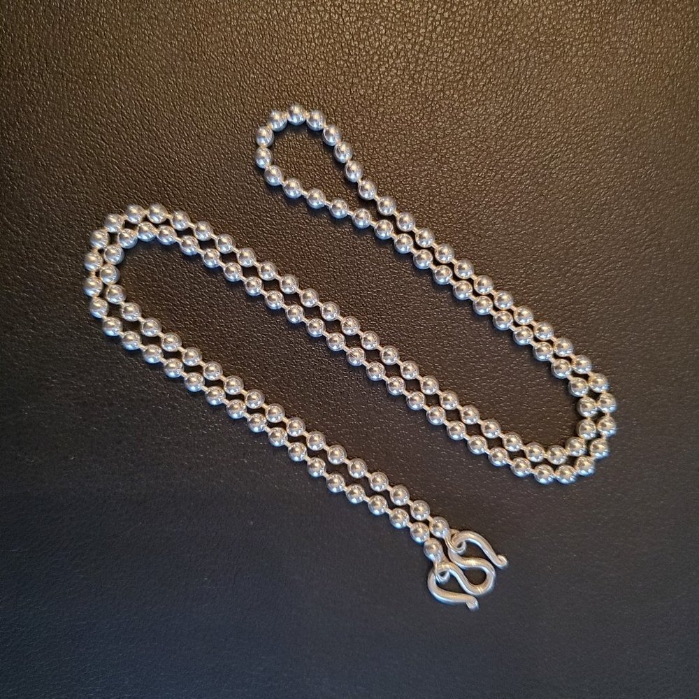 23" Silver Ball Chain Necklace - UNISEX